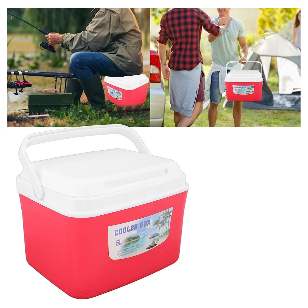 SET 3 COOLER NEVERA PORTÁTIL 5-13-26 LTS ROJO