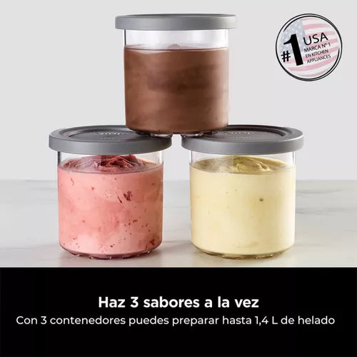 Máquina De Helados Ninja Nc300 Ninja Creami Capacidad De 0.5l Negra 220v