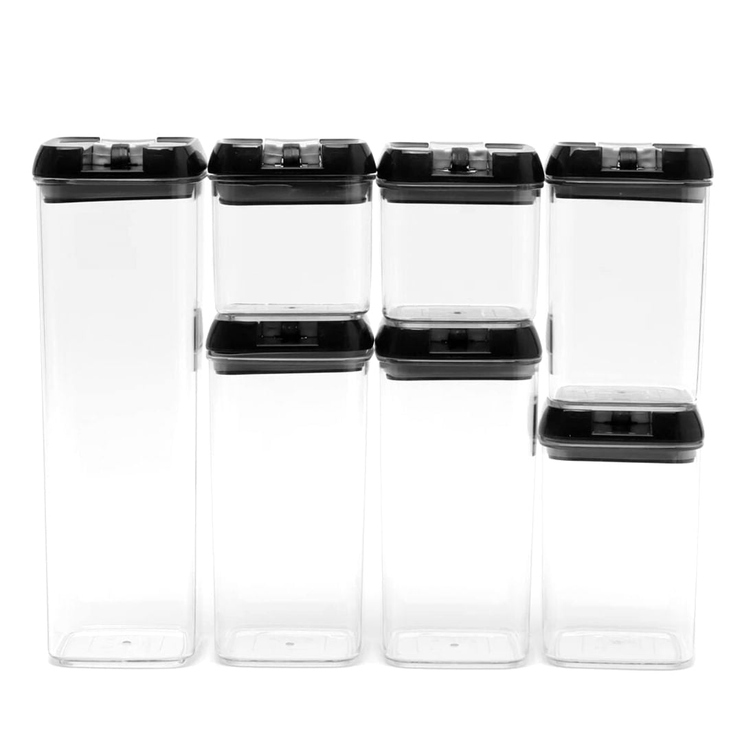 SET DE 7 CONTENEDORES HERMÉTICOS DE COCINA ENVASES ALIMENTOS