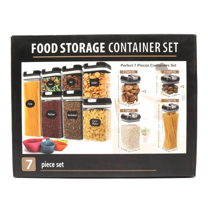 SET DE 7 CONTENEDORES HERMÉTICOS DE COCINA ENVASES ALIMENTOS