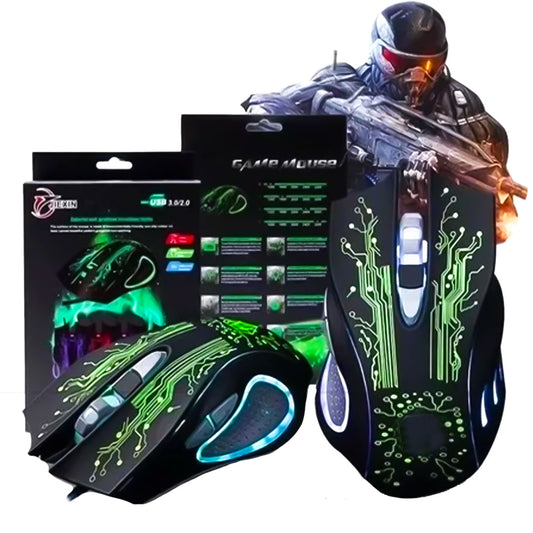 MOUSE GAMER X14 USB ERGONÓMICO JUEGOS