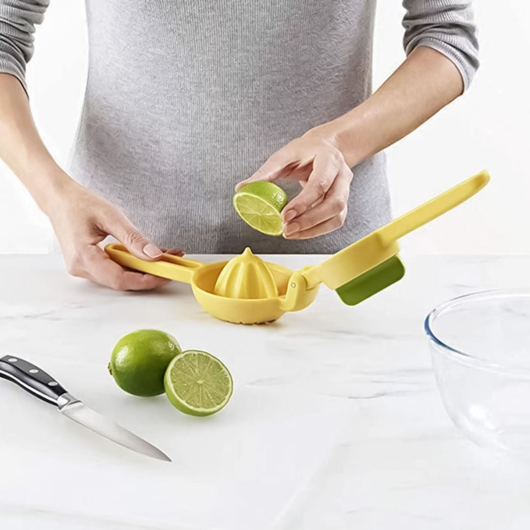 EXPRIMIDOR MANUAL DE CÍTRICOS DOBLE ACCIÓN SACA JUGOS LIMÓN