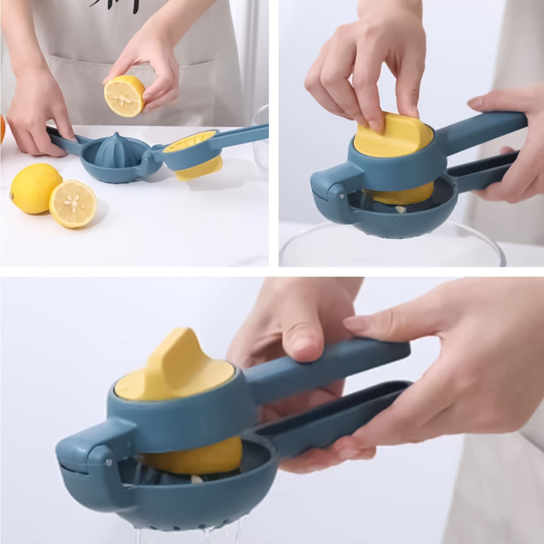EXPRIMIDOR MANUAL DE CÍTRICOS DOBLE ACCIÓN SACA JUGOS LIMÓN