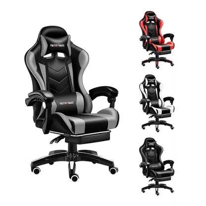 Silla gamer VIDITA ergonómica  negra con tapizado de poliuretano