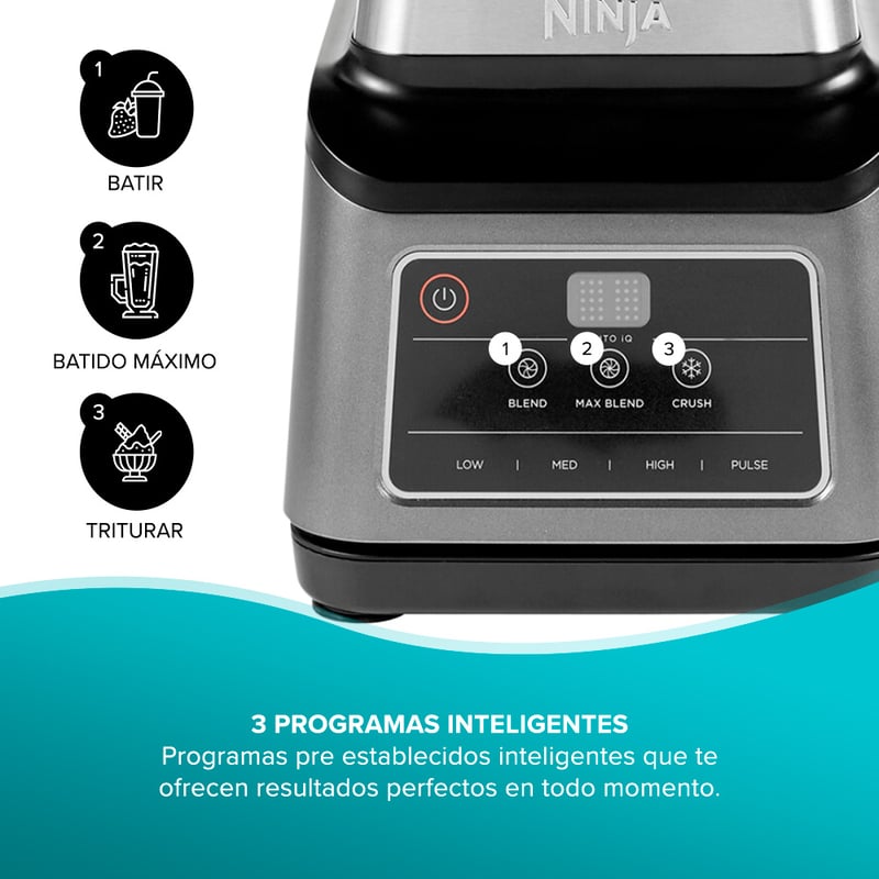 Licuadora Profesional 1200w Plus 2 En 1 Ninja