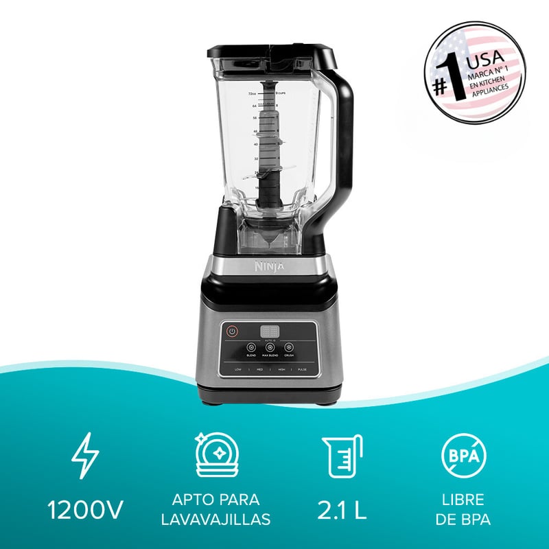 Licuadora Profesional 1200w Plus 2 En 1 Ninja