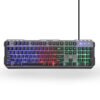TECLADO MULTIMEDIA JX-K808 GAMING ILUMINACIÓN RGB