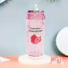 VASO ACRÍLICO CON TAPA BOMBILLA DISEÑO FRUTILLA ROSA