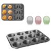 MOLDE DE CUPCAKES 12 CUPS MOLDES DE PAPEL COCINA UTENSILIO