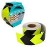 CINTA DE SEGURIDAD ADHESIVA REFLECTANTE 50MM X 5MTS VERDE NEGRO