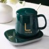 TAZA CON CALENTADOR ELÉCTRICO Y CUCHARA 16W