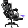 Silla gamer VIDITA ergonómica  negra con tapizado de poliuretano
