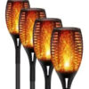 Pack X4 Lampara Solares Luces Antorchas Led Estaca Oferta