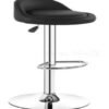 Silla Bar Taburete Piso Altura Regulable Respaldo Ecocuero