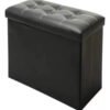 Taburete Plegable Y Almacenable Puff Baul Organizador 76cm