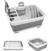 Secador Platos Multiusos Porta Cubiertos Plegable Cocina