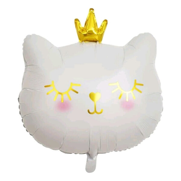 Globo Metálico Diseño  Gato Kawaii Reina