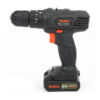 Taladro Percutor Inalambrico 10 Mm 12 V Con Batería Bauker Color Negro Frecuencia 60
