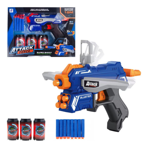 Pistola Lanza Dardos Attack Force 8x