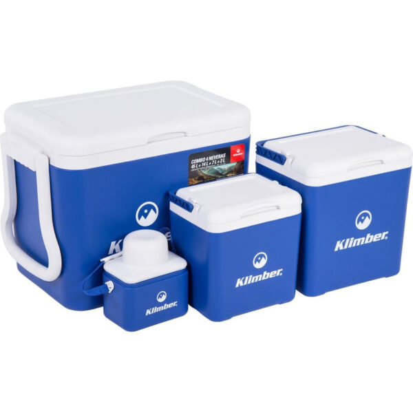 Combo Cooler 4 Piezas 45l + 14l + 7l + 2l Klimber