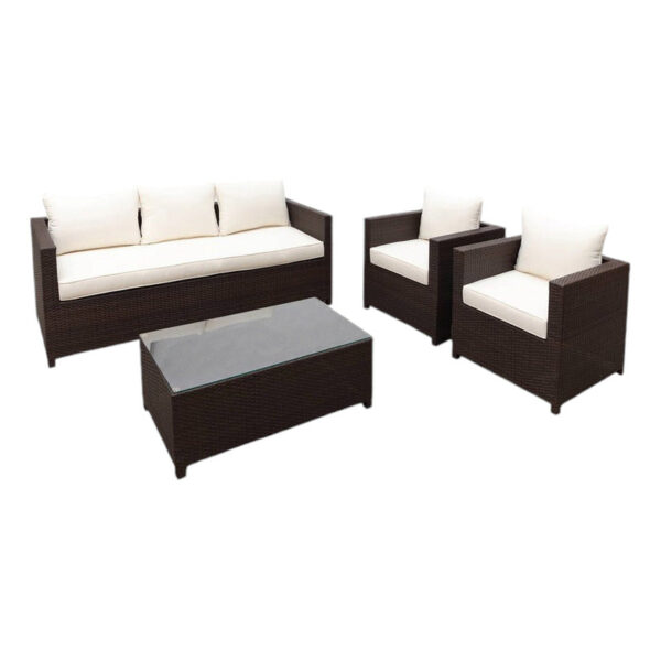 Juego De Living Sardegna 2 Sillas 1 Mueble 1 Mesa