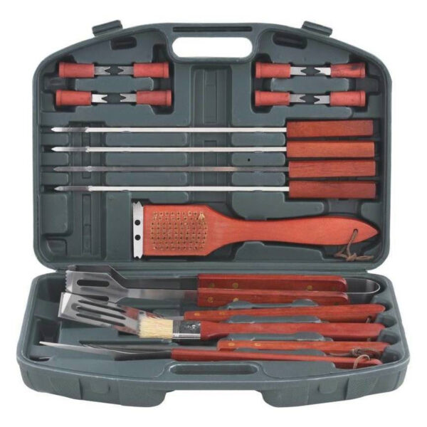 Kit De Herramientas Para Asado 18 Piezas Con Maleta