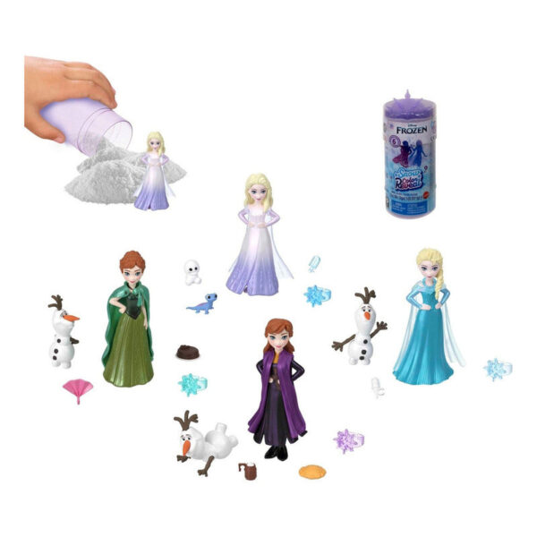 Mattel Disney Frozen Muñeca Snow Color Reveal Sorpresa Temática Coronación