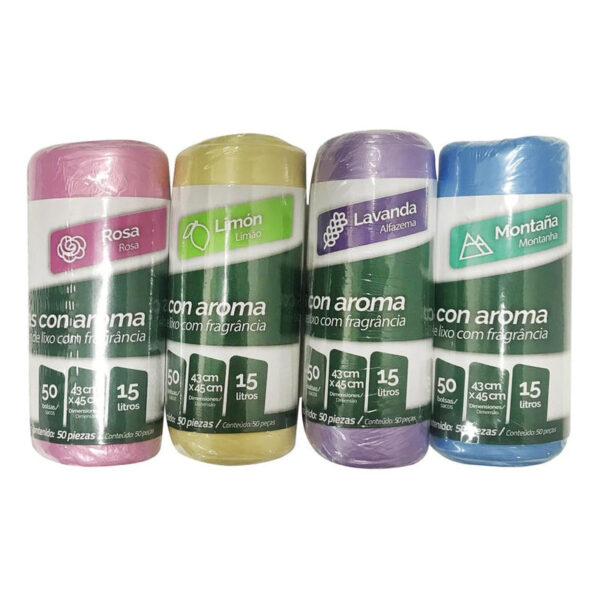 Set 150 Bolsas Con Aroma 15 Litros - Kleine Wolke