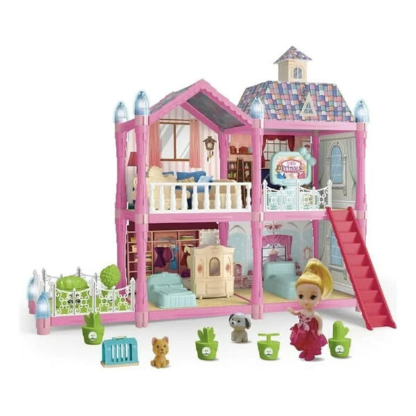 Casa De Muñecas Armable 71 Piezas Villa Role Play Set
