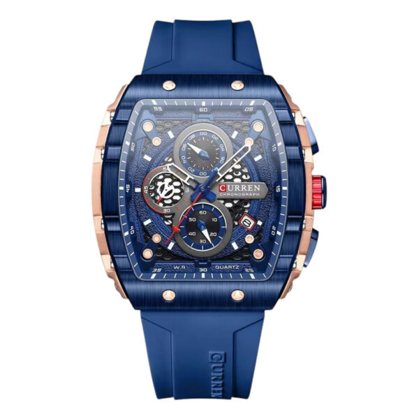 Reloj Curren Dep-estilo Hombre Negro Silicona