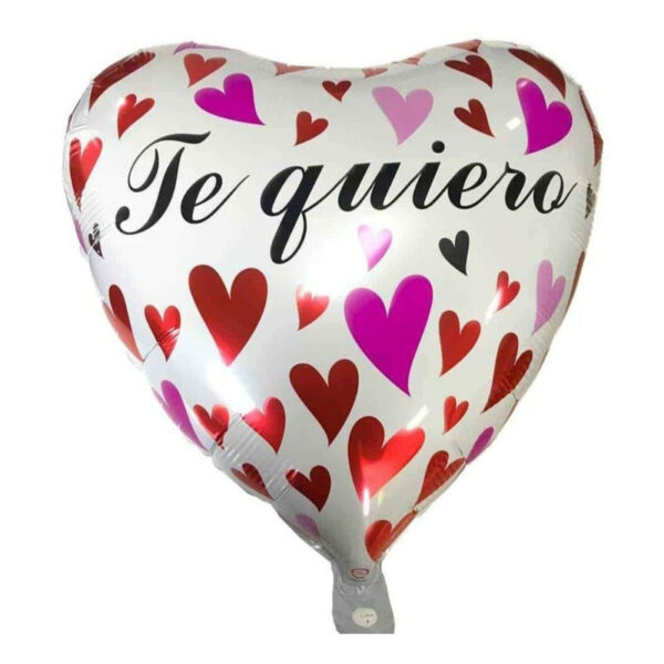 Pack De 12 Globos Metalizados + Varillas San Valentin Fraces