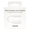 Adaptador Usb C A Jack 3.5mm Samsung Original Blanco