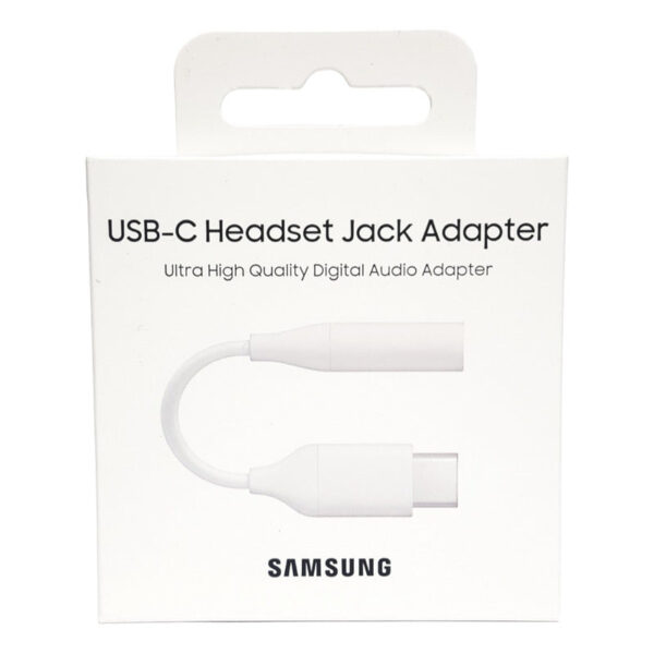 Adaptador Usb C A Jack 3.5mm Samsung Original Blanco