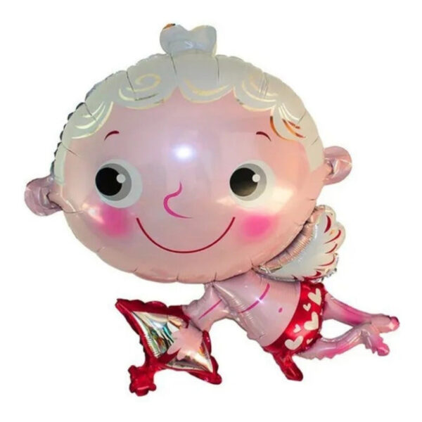 Pack De 4 Unidades Globo Cupido Y Corazón,san Valentín, Amor