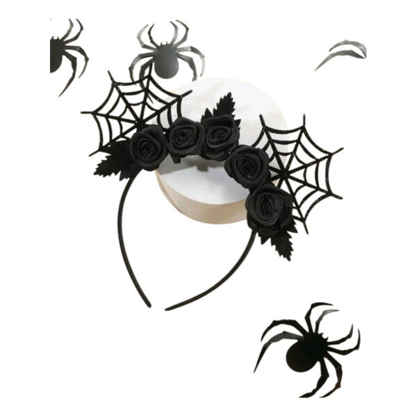 Diadema Para El Cabello Diseño Tela De Arañas Hallowen