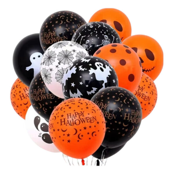 Pack De 100 Unidades De Globos De Látex Para Halloween