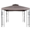 Toldo Pergola 3x3 Doble Panel Impermeable Color Taupe