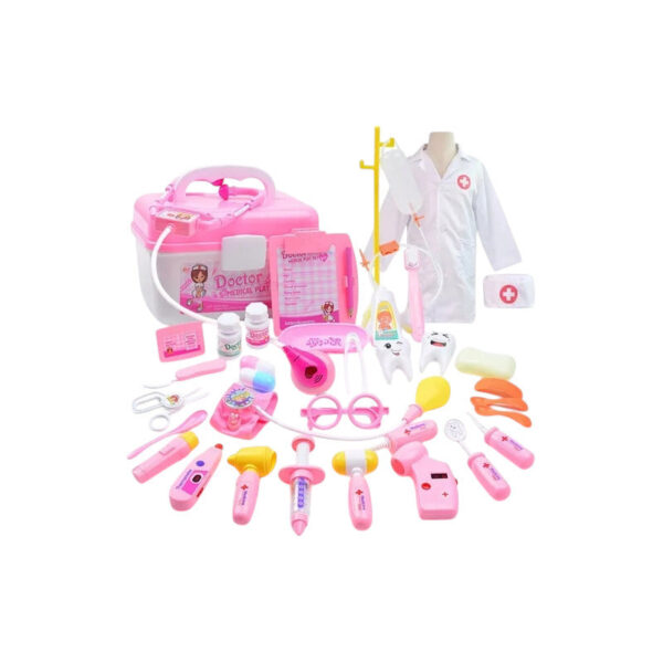 Set Doctor Niña Juguete Maleta  35 Piezas Juego De Roles