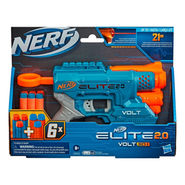 Pistola Lanzador Nerf Elite 2.0 Volt Sd-1 Con 6 Dardos