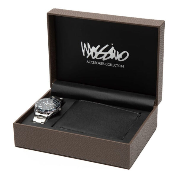 Reloj Análogo Mossimo Hombre Acero Inoxidable Azul