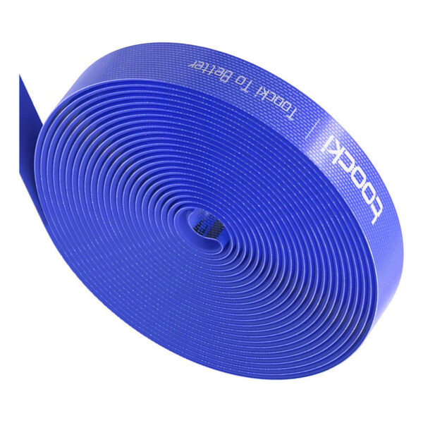 Organizador De Cables Con Velcro Multiusos Toocki Color, Color Azul, 5 Metros