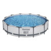 Piscina Estructural Circular De 6,473 L, 3,66 M X 76 Cm, Bestway Cor Cinza