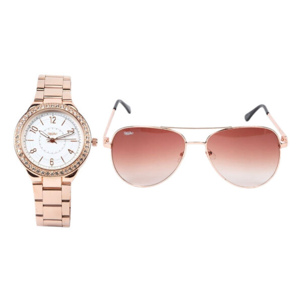 Mossimo Set Reloj Análogo Mujer + Lentes De Sol