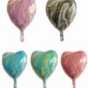 Pack 12 Unidades Globos Corazón Diseño Ágata Y Degradé C/v