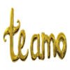 Globos Metalizados Letras Cursivas Frases Te Amo 16 Pulgadas
