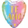 Pack De 12 Globos Metalizados + Varillas San Valentín Fraces