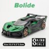 Auto deportivo Bugatti Bolide 1/32 Scale Bugatti Bolide Supercar Metal Cars Toys Diecast Alloy Model With Sound and Light Toy Vehicles For Boys Children Gifts