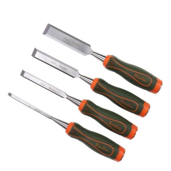 Set de formones para madera 8" acero 4 unidades
