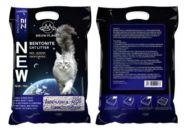 Arena Sanitaria Gato 24kg Bentonita Aglutinante Lavanda